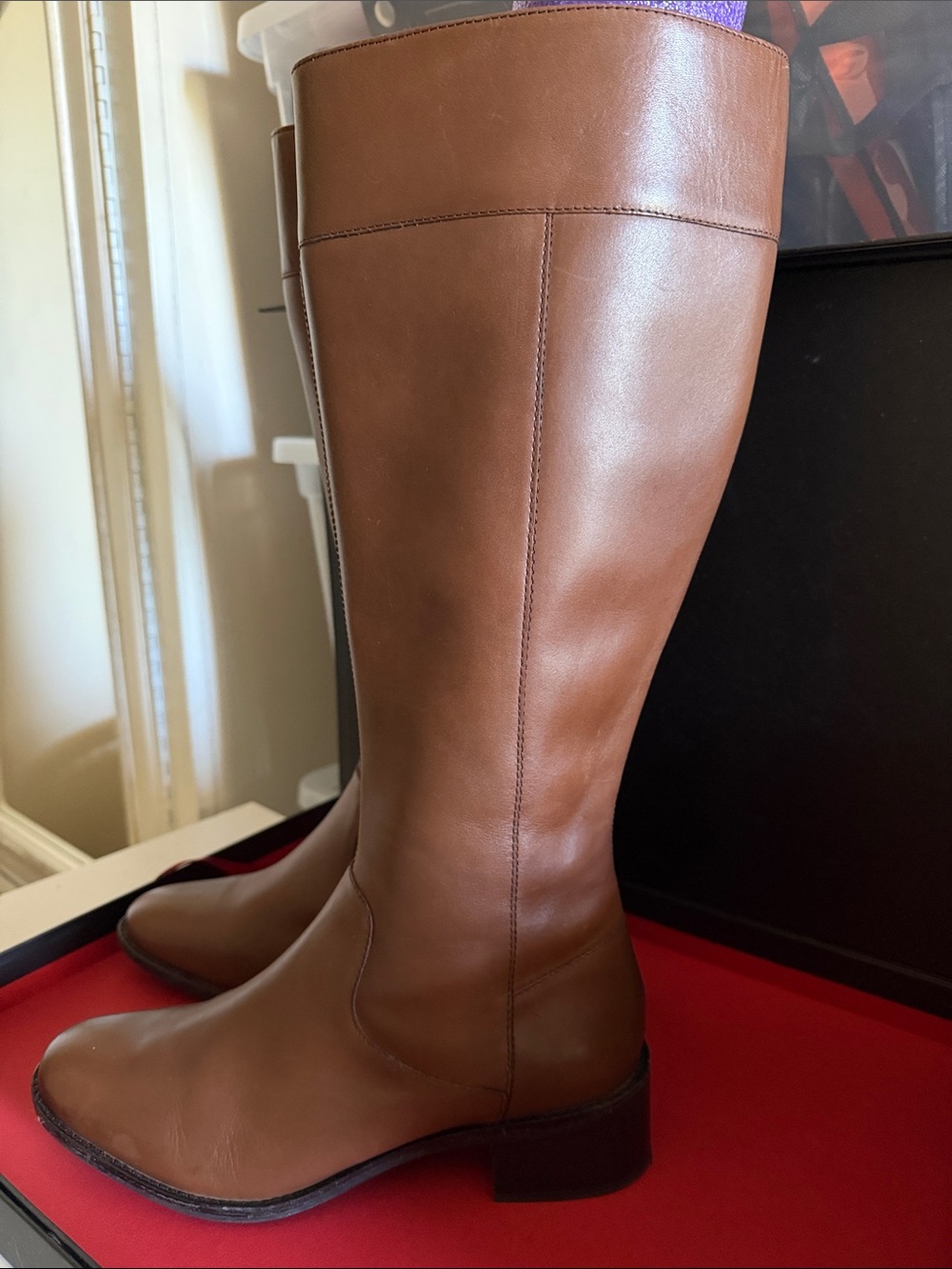 Cole Haan Brown Tall Leather Riding Boots